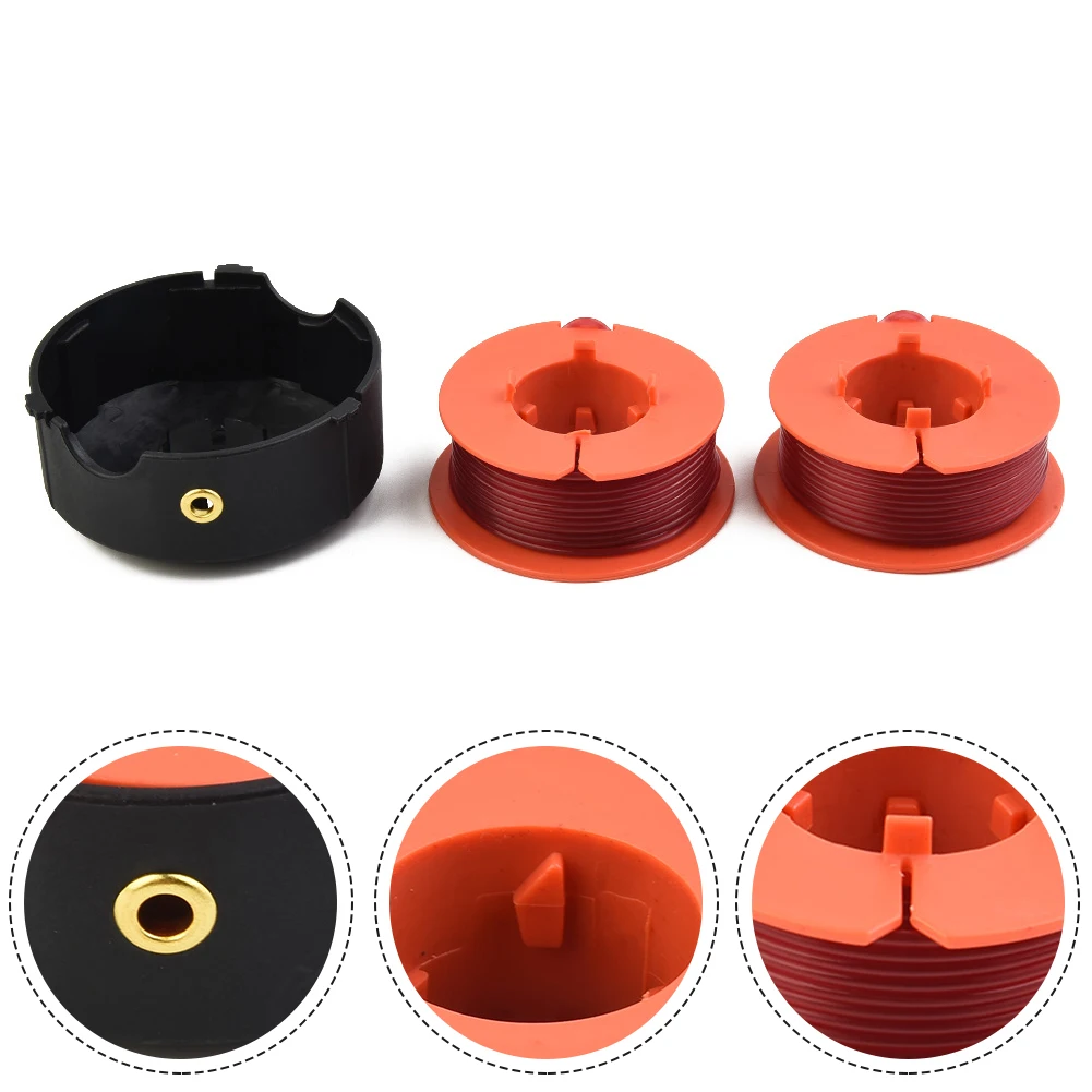 Twp Spool Lines Spool Cover Cap Head & 2 Line For Bosch Pro 