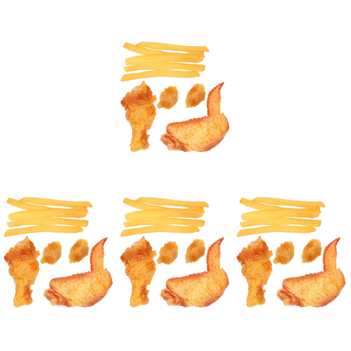 

36 Artificial French Fries Sample Props Artificial Model French Fries Artificial Chicken Leg Prop