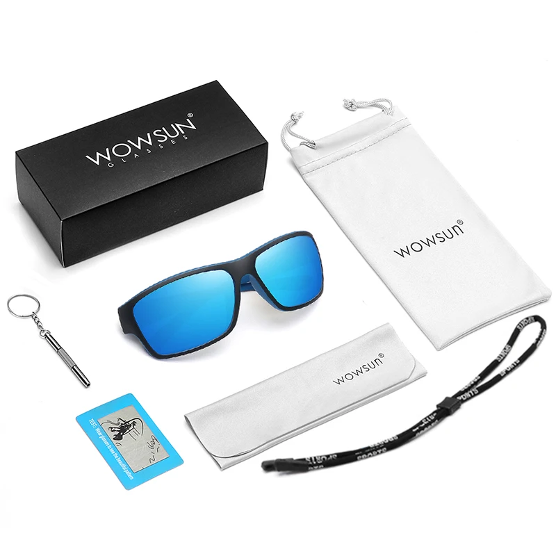 

WOWSUN Polarized Sports Sunglasses for Men Women Running Cycling Fishing Golf Driving Shades Sun Glasses