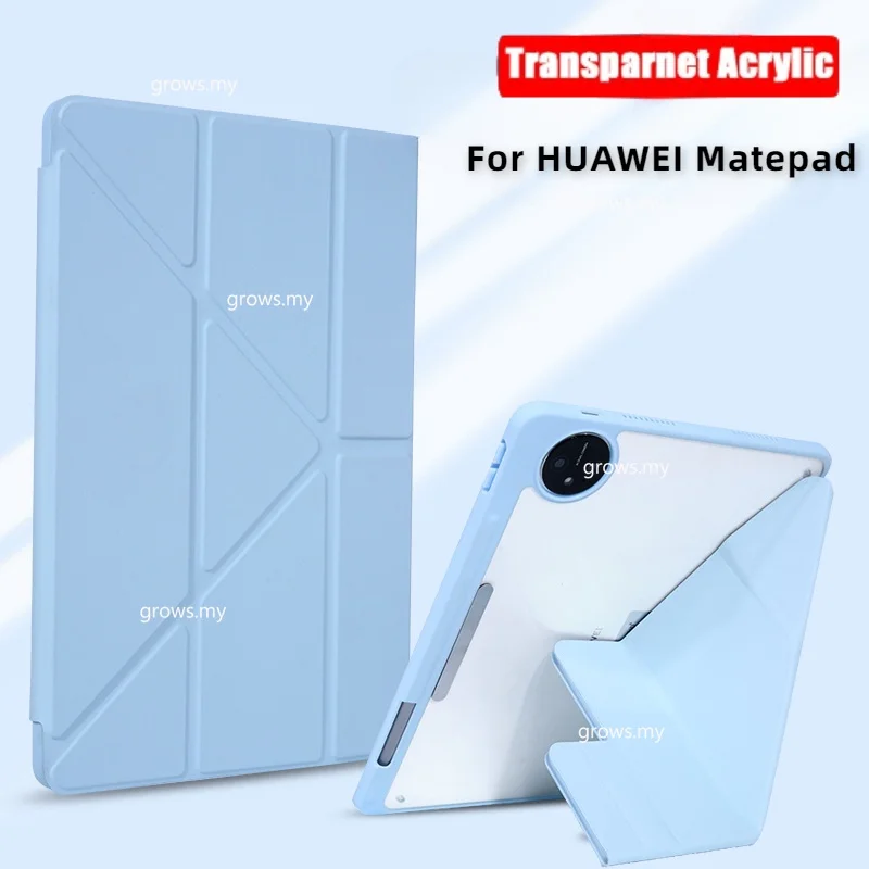 

Acrylic Case for Huawei Matepad T10S T10 SE 10.4 Pro 11 10.8 Matepad 11.5 2023 M6 Magnetic buckle Case with Pencil Holder