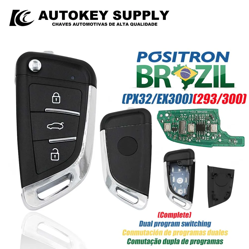 Autokeysupply AKBPCP177AT KD29 Бразилия Positron Двойная программа (293/300) Охранная сигнализация