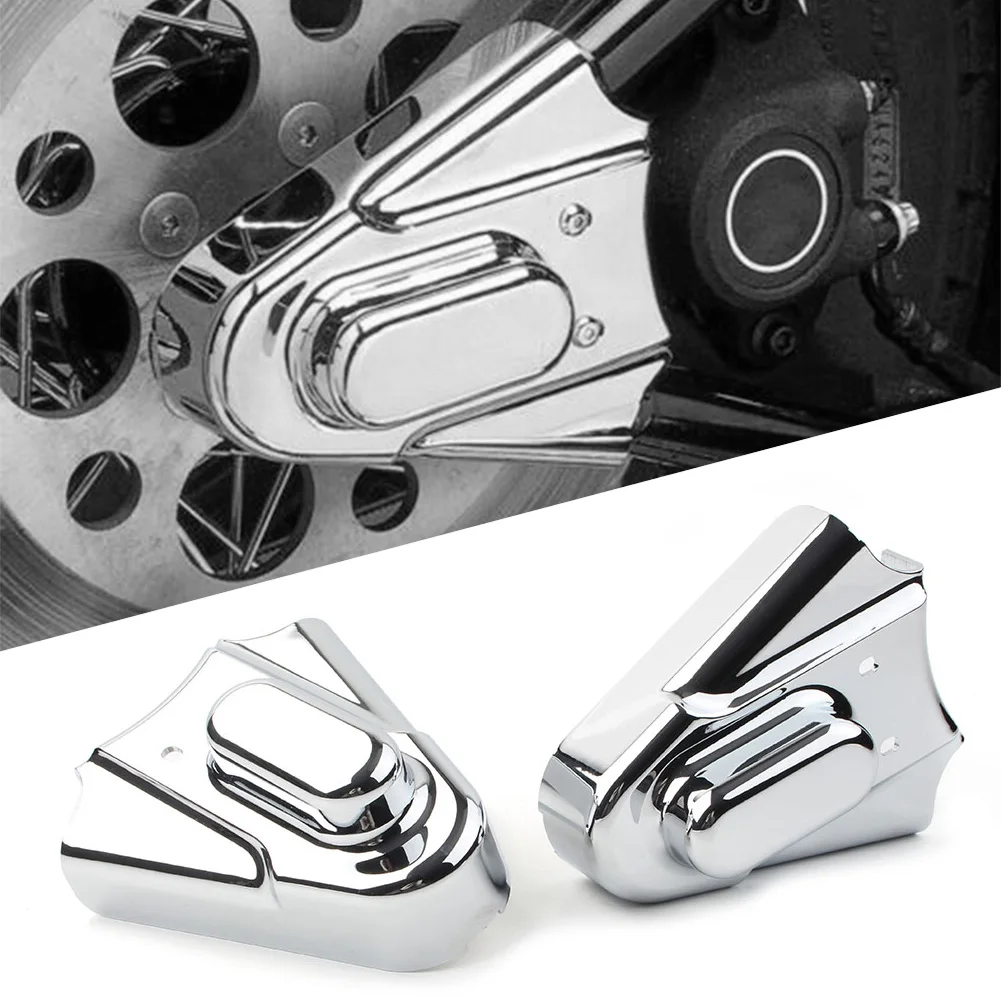 

2Pcs ABS Motorbike Chrome Phantom Covers Axle Guard For Harley Davidson Heritage Softail FXST 1986-2007