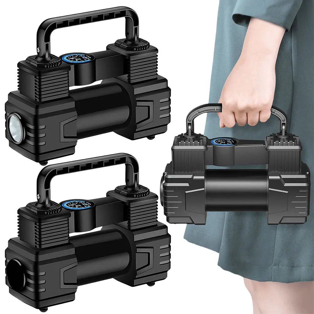 Портативный автомобильный воздушный насос цифровой дисплей 12 В вакуумный для