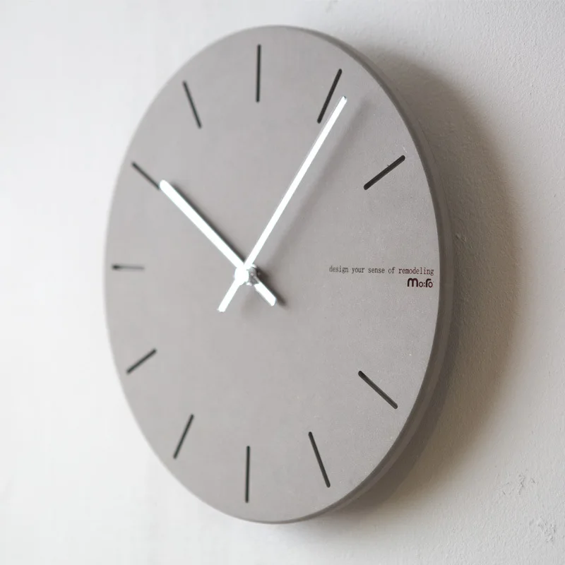

MOMO Fashion Simple Mute Wall Watch Creative Wall Clock Office 12 Inches European Temperament Clock Round Wall Clock