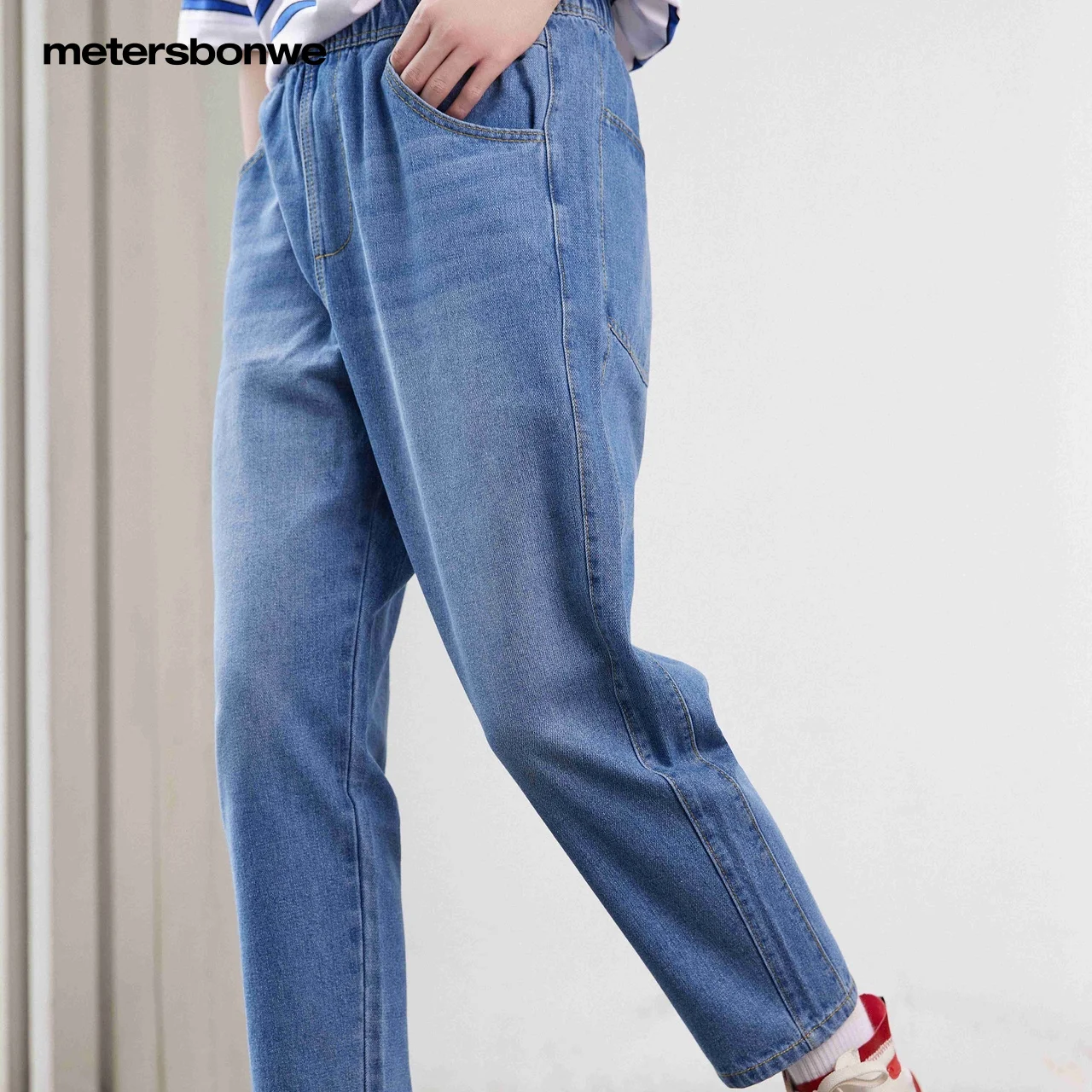 Metersbonwe Jeans Men Summer Running Pants New Male Fashion Trousers Long Pant Casual Denim Brand Bottoms 100 Cotton