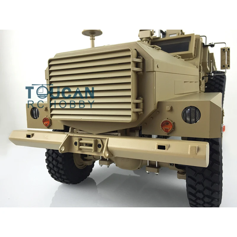 Фото 1/12 6*6 6x6 MRAP P602 Взрывозащищенный радиоуправляемый автомобиль с дистанционным управлением Гусеничный без световой звуковой системы TOUCAN Уличные игрушки для мальчиков TH16379 №4
