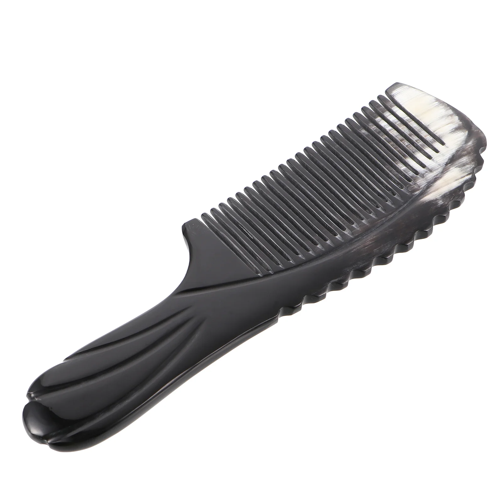

Comb Hair Detangling Women Combs Brush Detangler Head Black Horn Natural Anti Styling Barber Static Waving Hairdressing Portable