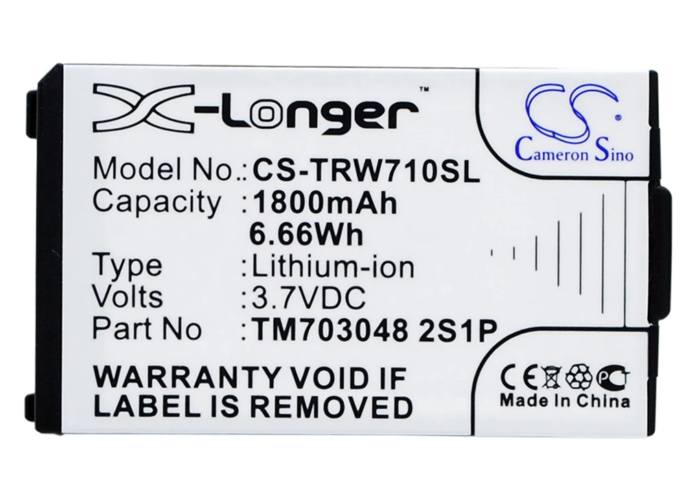 

Cameron Sino 1800mA Battery for Tritton Warhead 7.1 TM703048 2S1P
