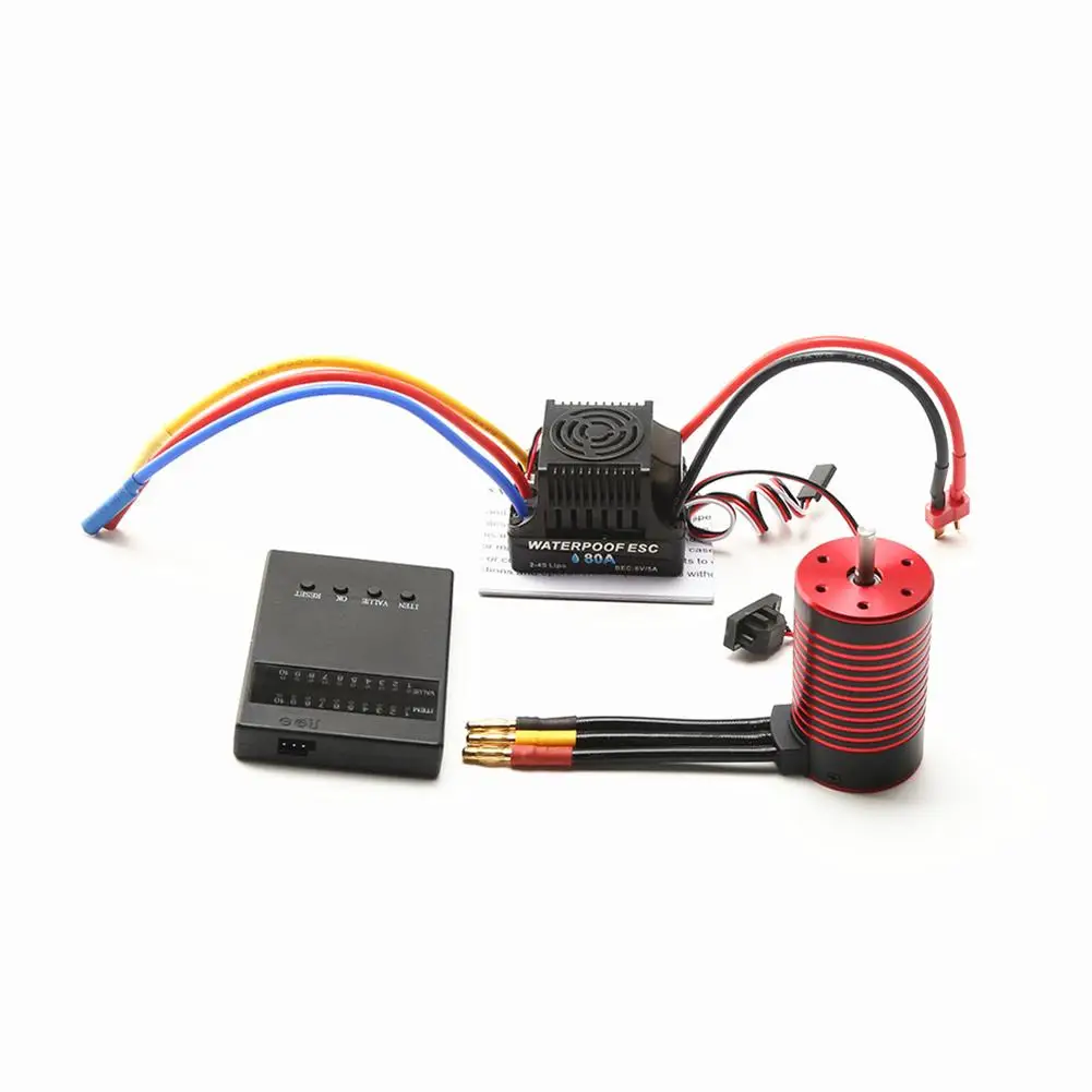 3660 бесщеточный двигатель КВ/кв с 80А бесщеточной картой программирования Esc, совместима с Traxxas Wltoys 3660 бесщеточный двигатель КВ/кв с 80А бесщеточной картой программирования Esc, совместима с Traxxas Wltoys