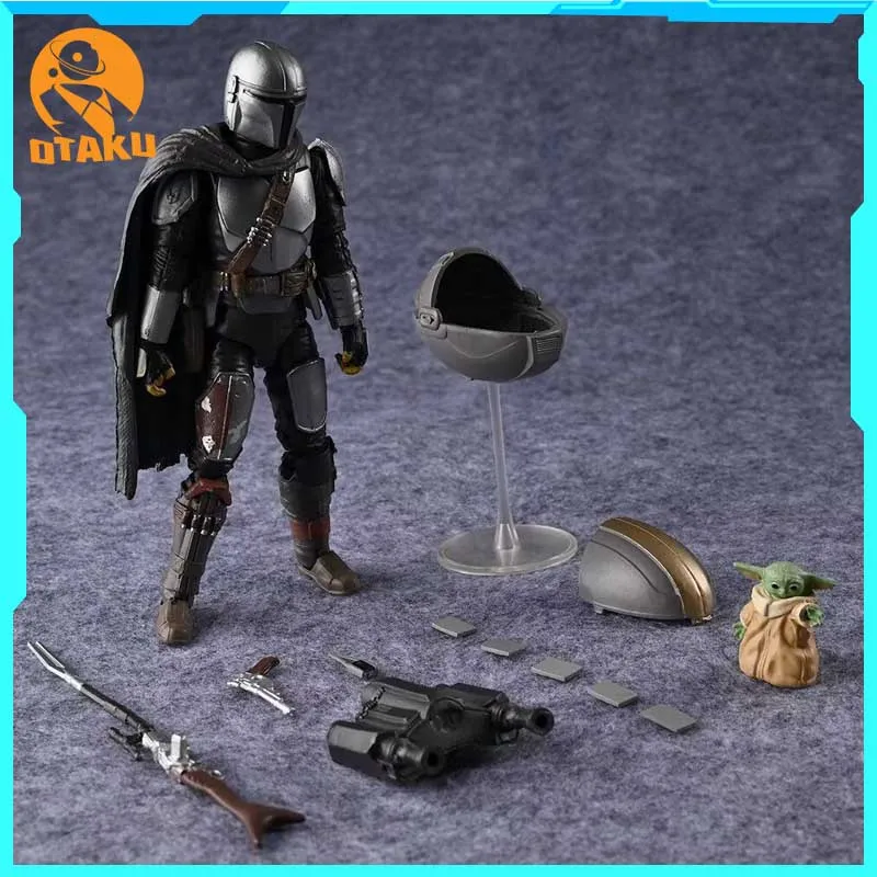 

15cm Black Series Star Wars Figure Din Djarin The Mandalorian and The Child Baby Yoda Action Figure Model Toys Doll Gift
