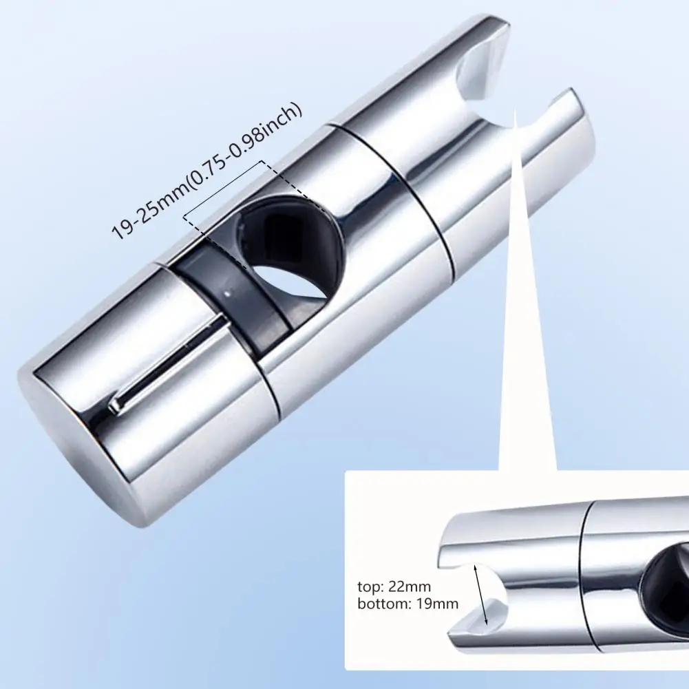 

Useful Shower Head Bracket Simple Installation Anti-corrosive Chromium Coating ABS Shower Lifter Bathroom Supply
