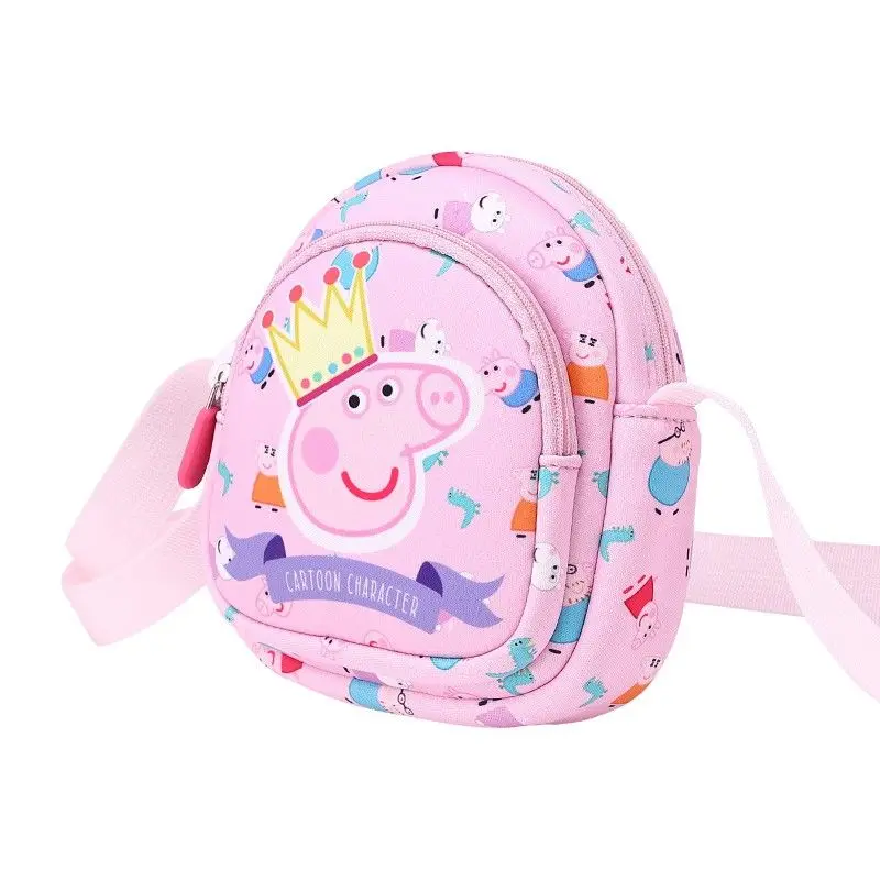 

Peppa Pig My Little Pony Anime Peripherals Kawaii Cute Cartoon Children's Shoulder Bag Storage Bag Creative Messenger Bag Gift