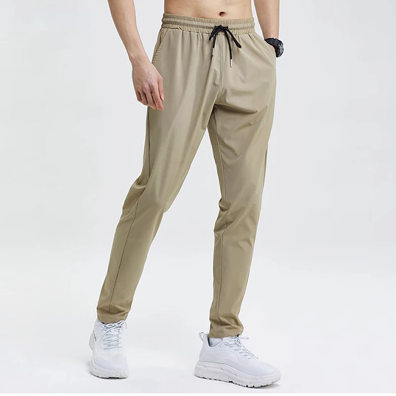 

Брюки-Карандаш мужские спортивные, Модные дышащие быстросохнущие штаны для бега, спортзала, фитнеса, уличные тренировочные