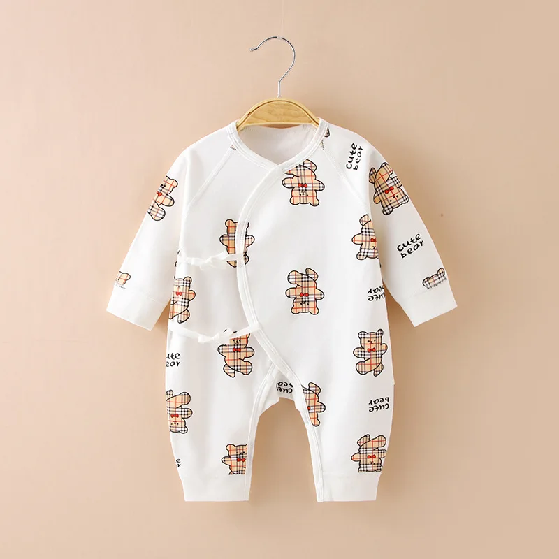 

2022 new baby onesie, newborn romper, baby spring and autumn thin section pack fart romper