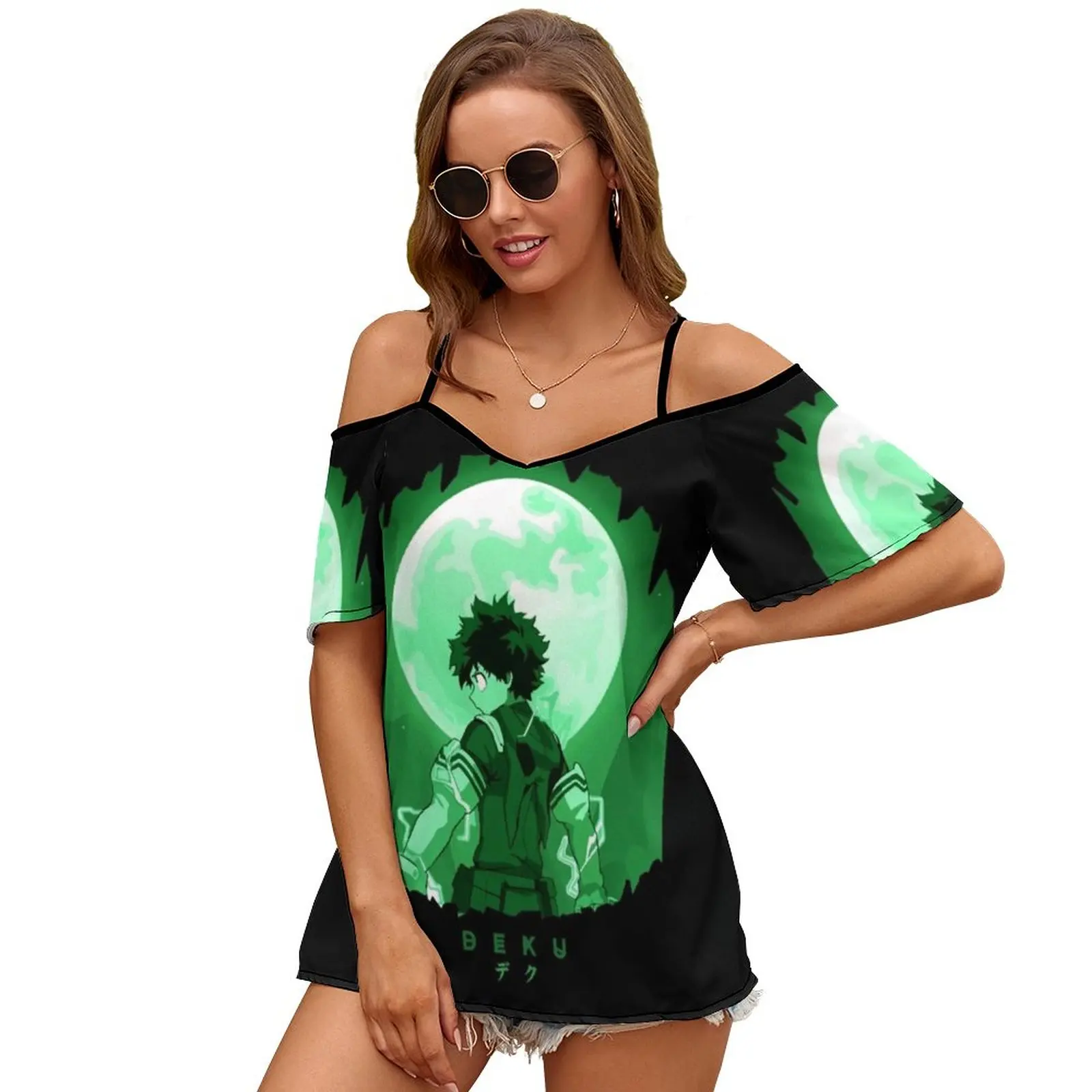 Деку | Идеальный подарок женская футболка летняя модная с цветочным принтом и