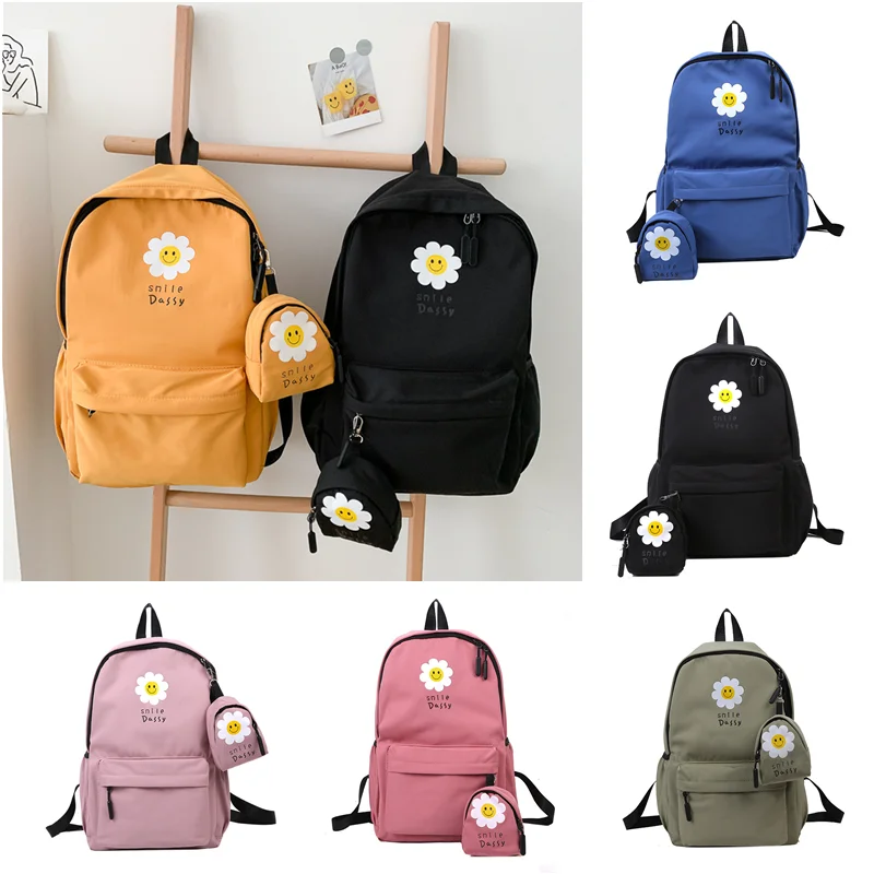 Waterproof Little Daisy School Backpack for Women Printing Female Rucksack Girls Daily College Laptop Cute Bagpack MultiColor