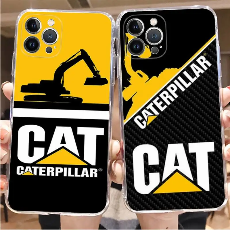 

Caterpillar Cat logo Phone Case For iPhone 8 7 6 6S Plus X SE 2020 XR XS 14 11 12 13 Mini Pro Max Mobile Case