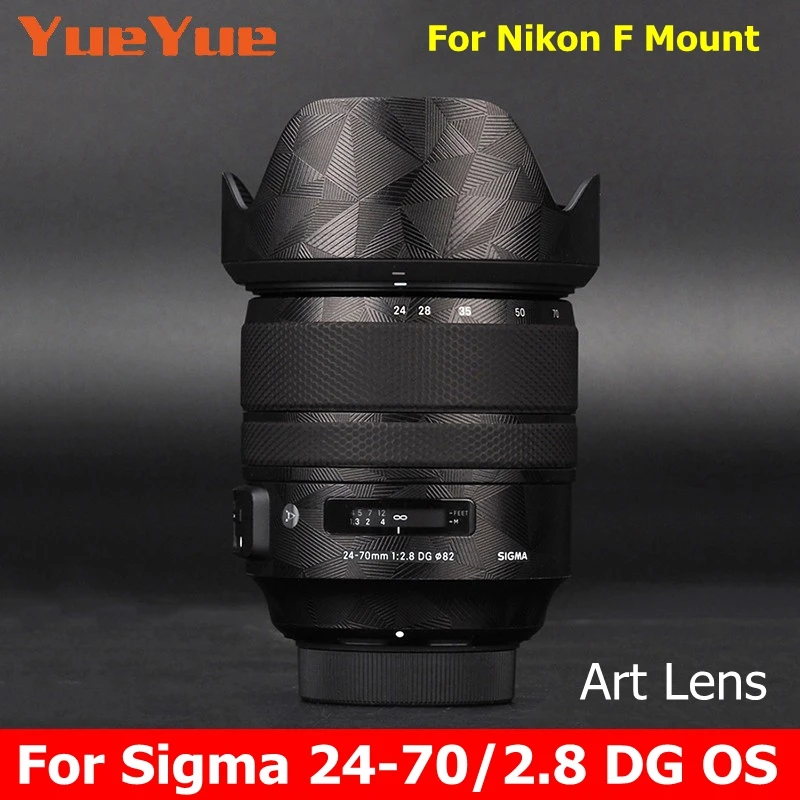 

Для Sigma ART 24-70 мм F2.8 DG OS HSM для Nikon F Mount Decal Skin Vinyl Wrap Film Camera наклейка на рассеиватель Coat 24-70 2,8 f/2,8