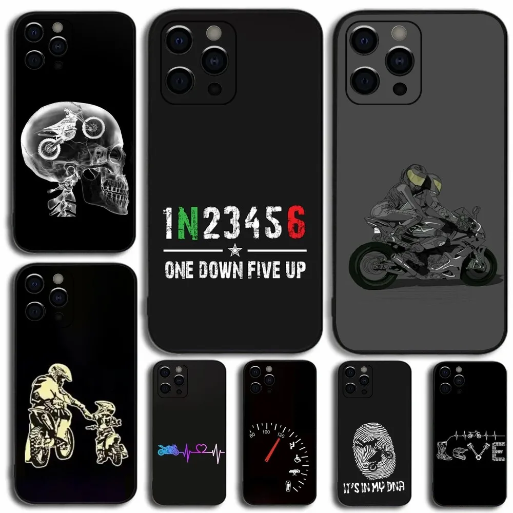 Мотоциклетный спортивный чехол для телефона Moto Cross Apple iPhone 15 14 13 12 11 Pro X XS Max XR Plus