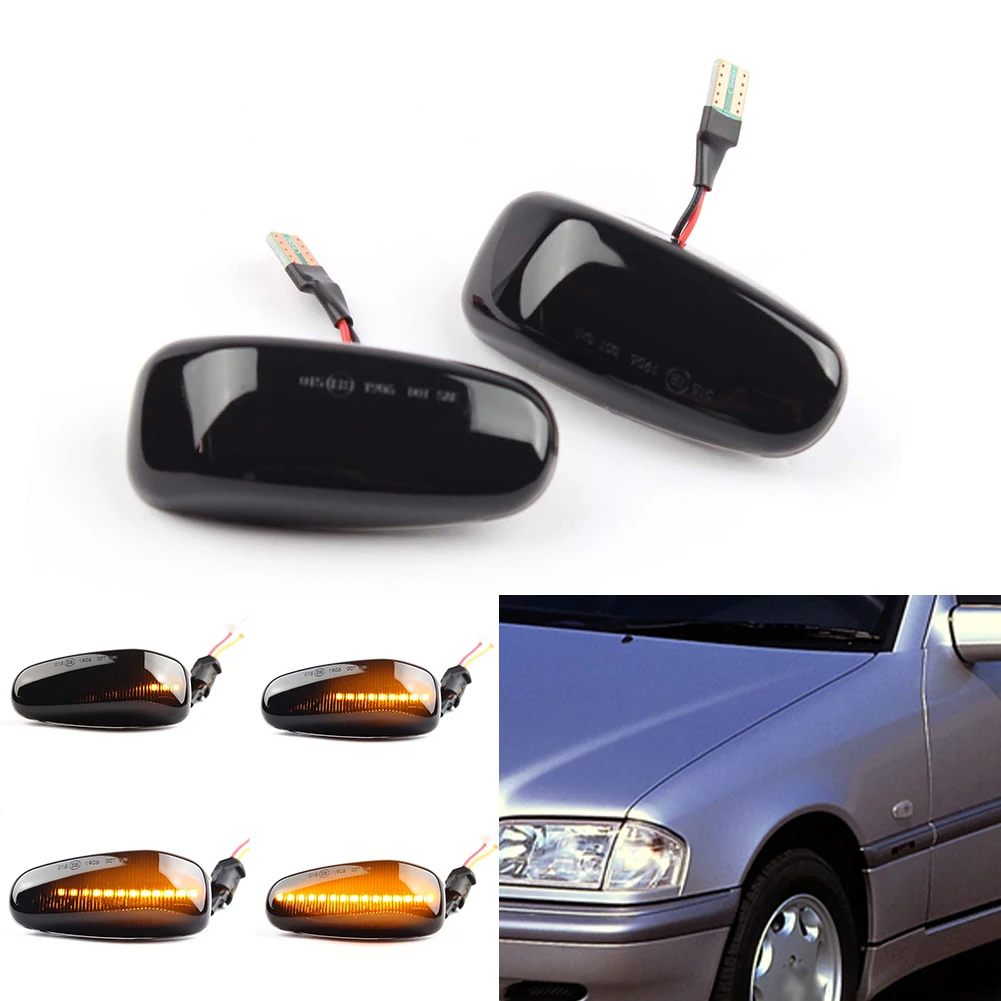 

2pcs Led Dynamic Turn Signal Side Marker Light Sequential Blinker Lamp For Mercedes CLK-Klasse Cabrio Typ A208 Side Marker Light