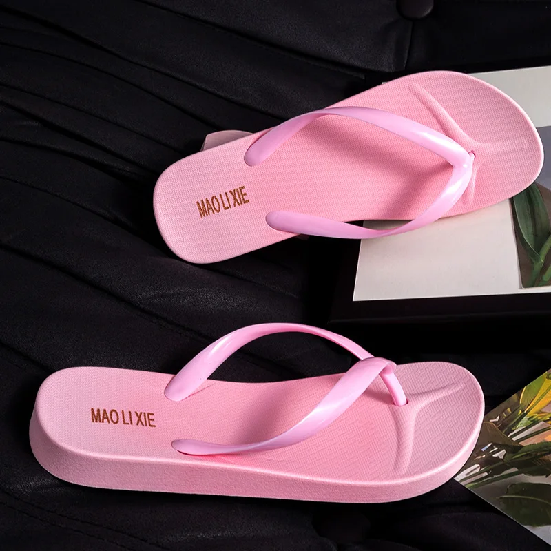 HKAZ-S slippers flip flops summer outdoor flat soled non-slip men women's beach shoes leisure comfortable fashion Couple new