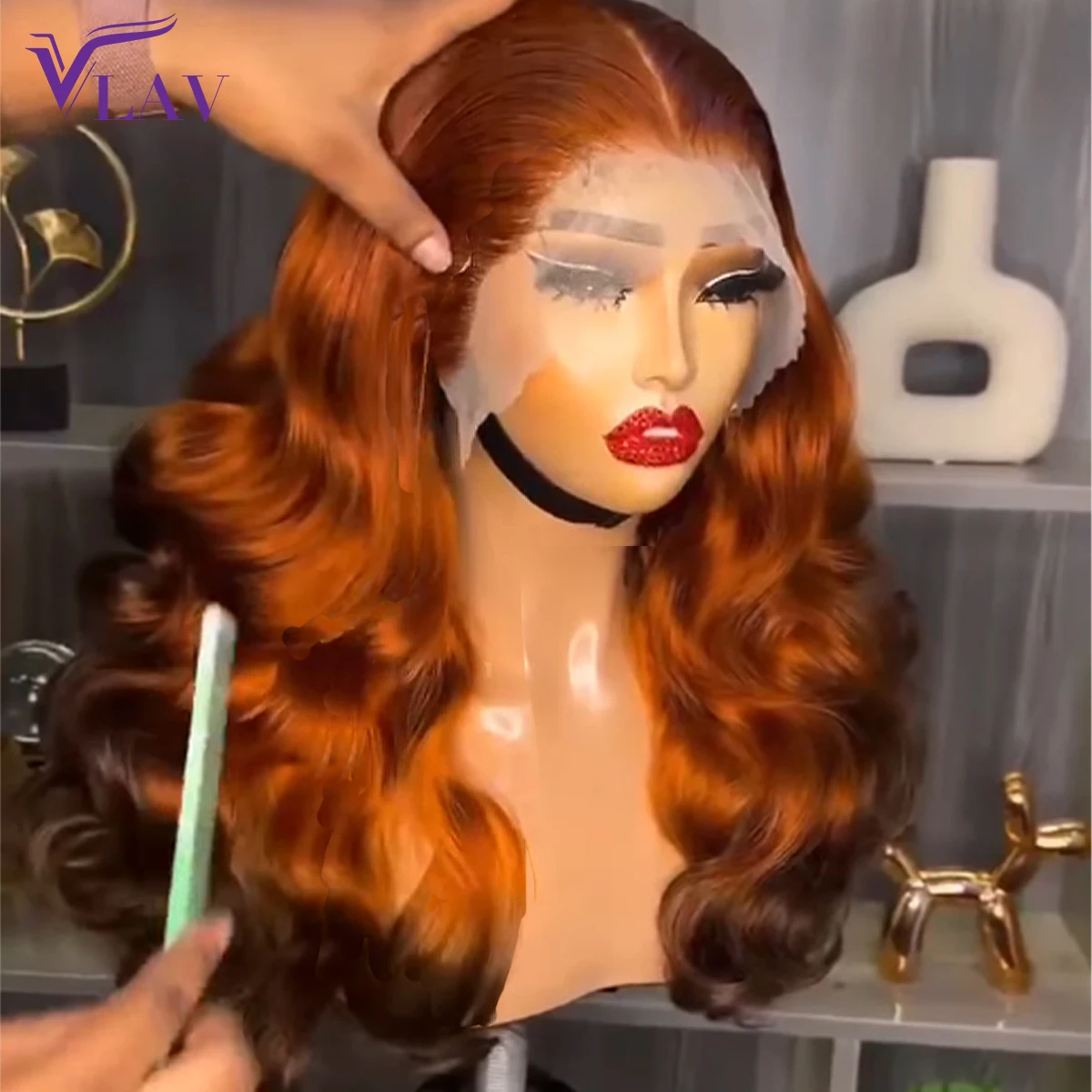 Бесклеевые парики человеческие волосы упругие вьющиеся 13 × 6 HD кружевные