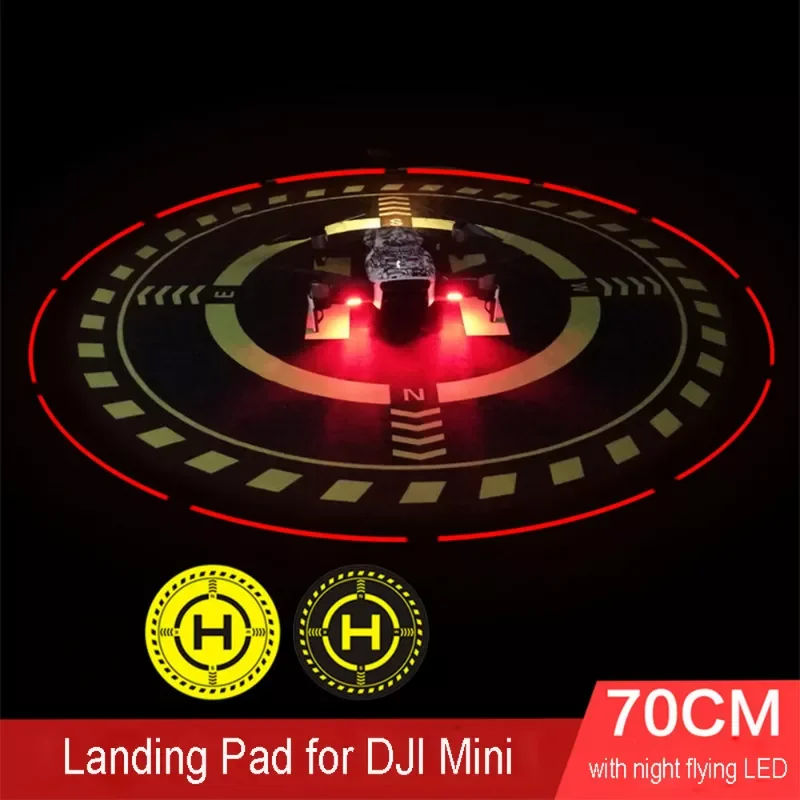 

Drone Foldable Landing Pad 70cm Helipad Parking Field with Flying LED for DJI FPV Racing RC Quadcopter Drone Accessories