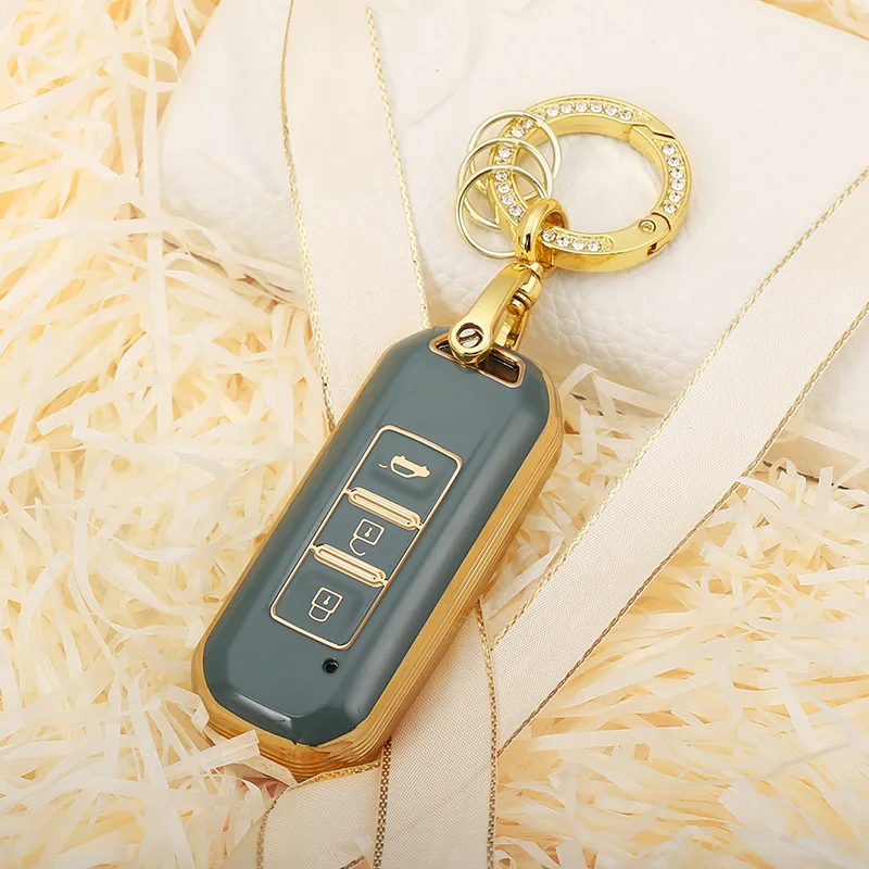

TPU Car Key Case FOB Cover for Baojun 730 510 560 360 RS-5 530 630 Full Cover Holder Auto Shell Accessories Keychain