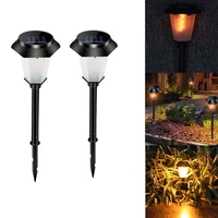 solar flame torch light solar lights outdoor decorative with flickering flame waterproof christmas lights for yard garden decor