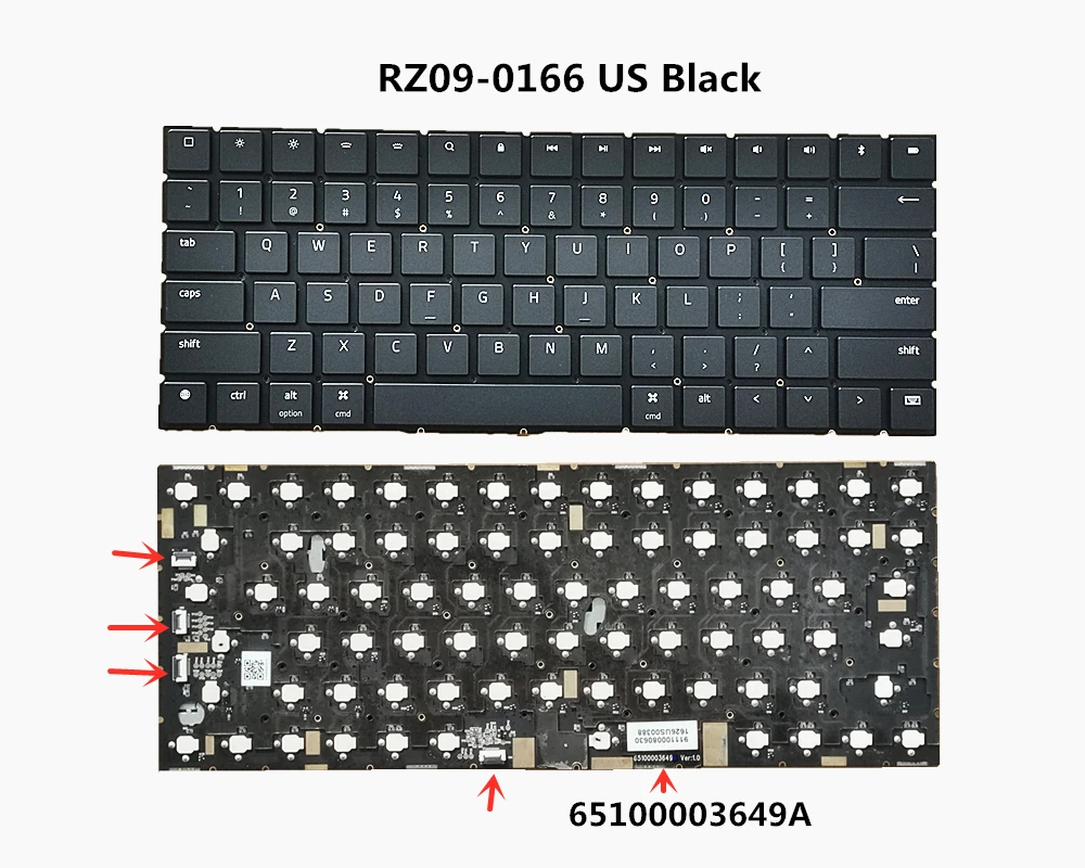 Новая Механическая клавиатура с подсветкой для ноутбука Razer Blade 17 pro 2017 RZ09-0166 -01663E64