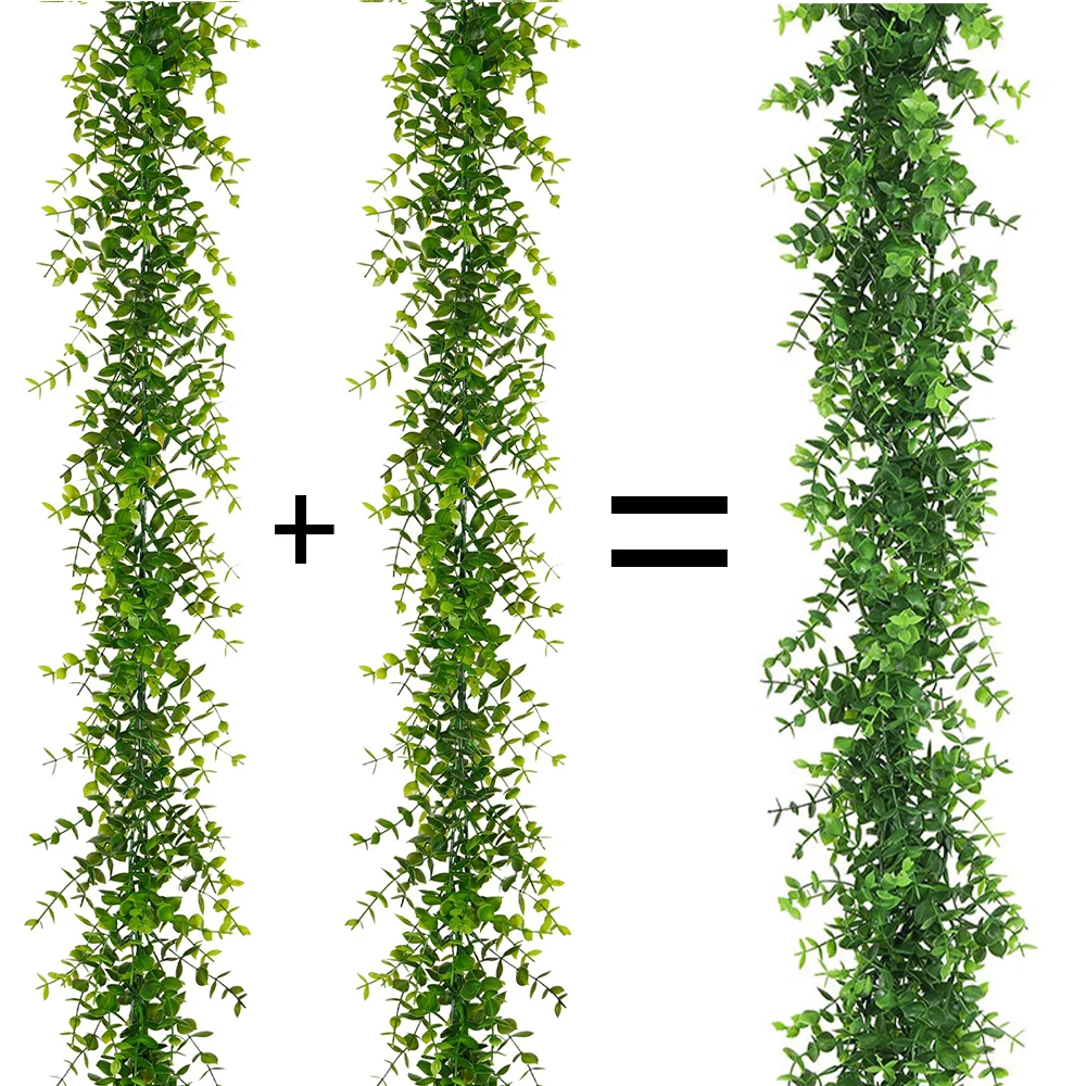 

1/2 упаковки, 6 футов, искусственная эвкалиптовая гирлянда, искусственная зелень, искусственные растения, венок, виноградная лоза для свадьбы, фон, арка, вечерние, стол, декор комнаты