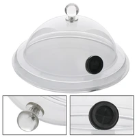 smoking dome cover home cooking smoke hood acrylic lid dome cover for smoke infuser cake steak cover kitchen food dish bartender