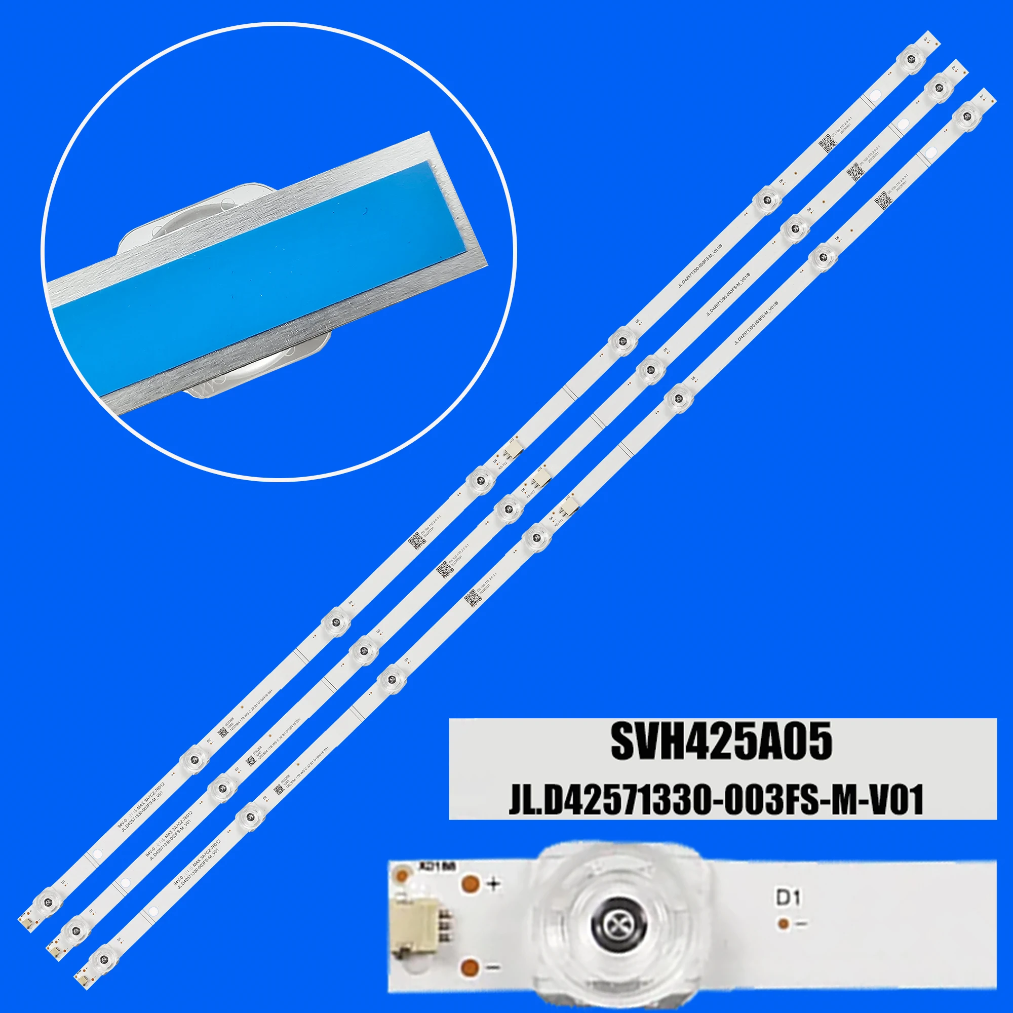 

1/5/10 Комплекты светодиодной ленты подсветки для SVH425A05 H43B7100 JL.D42571330-003FS-M-V01 40NE6000 43V1A H43B7300 T430QVN03.0
