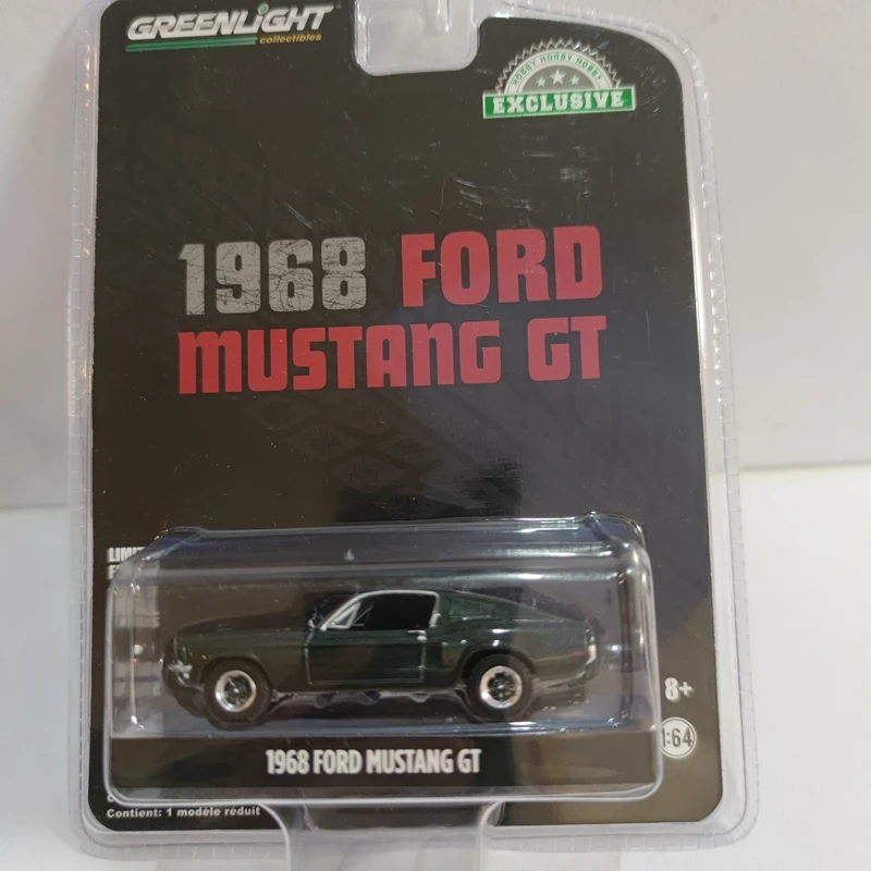 

GreenLight 1:64 1968 FORD MUSTANG GT Alloy Metal Diecast Cars Model Toy Vehicle For Children Boy gift