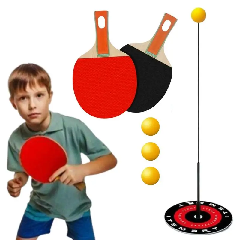 

Elastic Soft Shaft Table Tennis Trainer Portable PingPong Practice Equipment Rebound Robot Adults Fitness