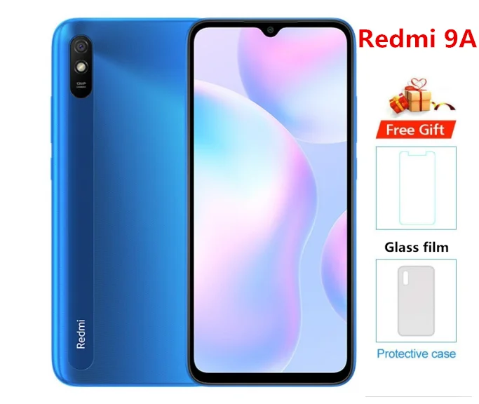 Original Xiaomi Redmi 9A Mobile Phone 6GB+128GB Andraoid 10 MTK Helio G25 Octa Core Cellphone 6.53