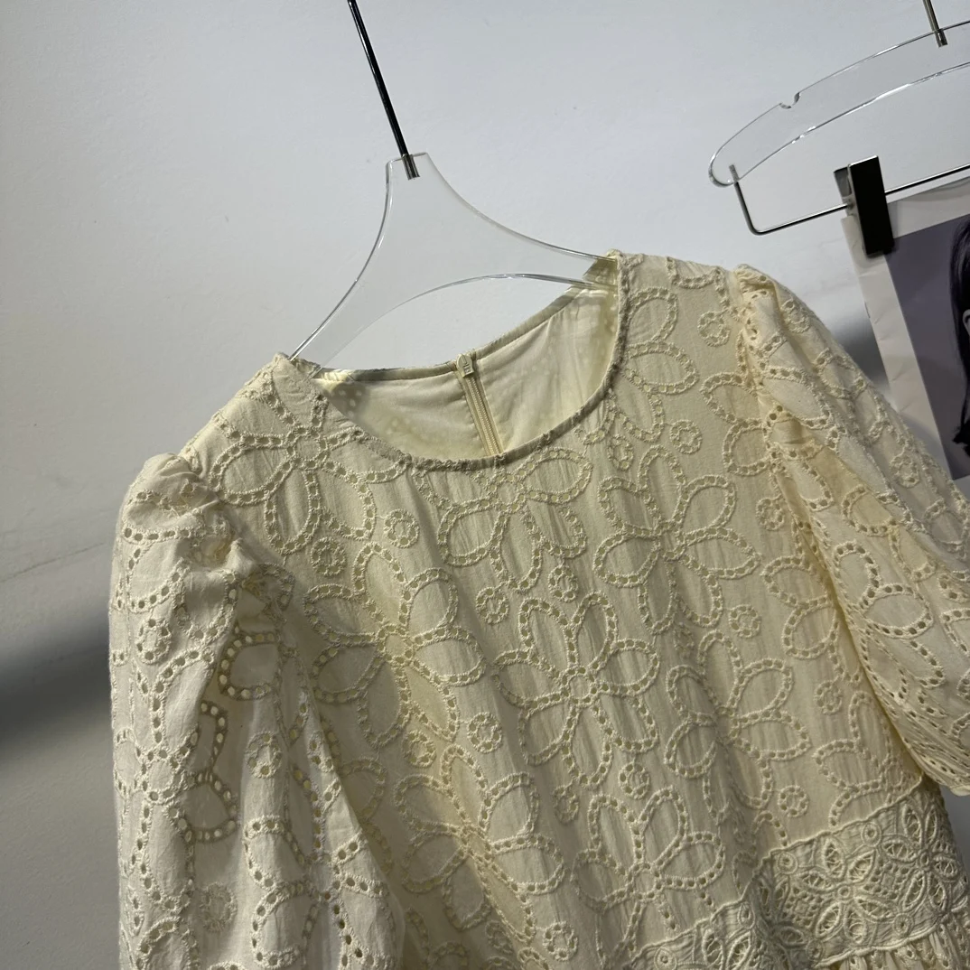 

2023 Spring/Summer Fashion New Women's Clothing Lantern Sleeve Dress 0814