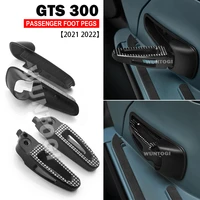 new gts300 foot rests pedals rear footrest aluminum footpeg passenger pegs for vespa gts 300 2021 2022 motorcycle accessories