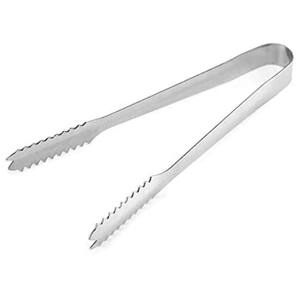 

6 Inch Good Quality Ice Tongs Tool Stainless Steel Barbecue BBQ Clip Bread Food Ice Clamp Bar Kitchen Accessories dropshipping