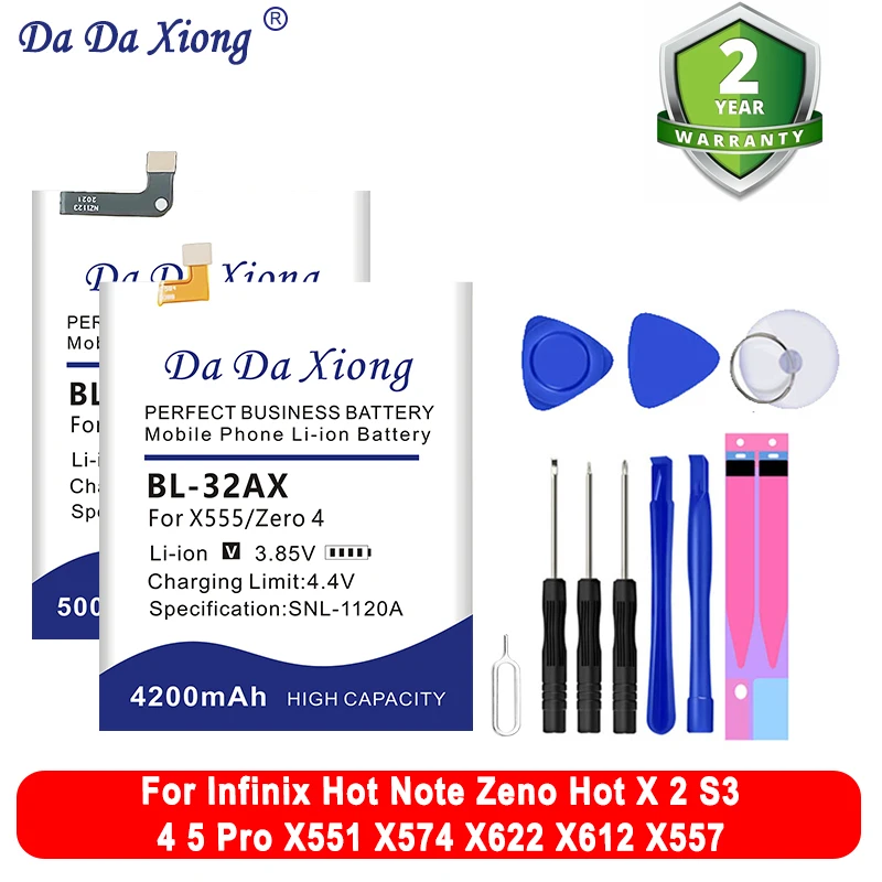 BL-39JX BL-44EX BL-39AX BL-39GX BL-40FX Аккумулятор для Infinix Hot Note Zeno X 2 S3 4 5 Pro X551 X574 X622 X612 X557