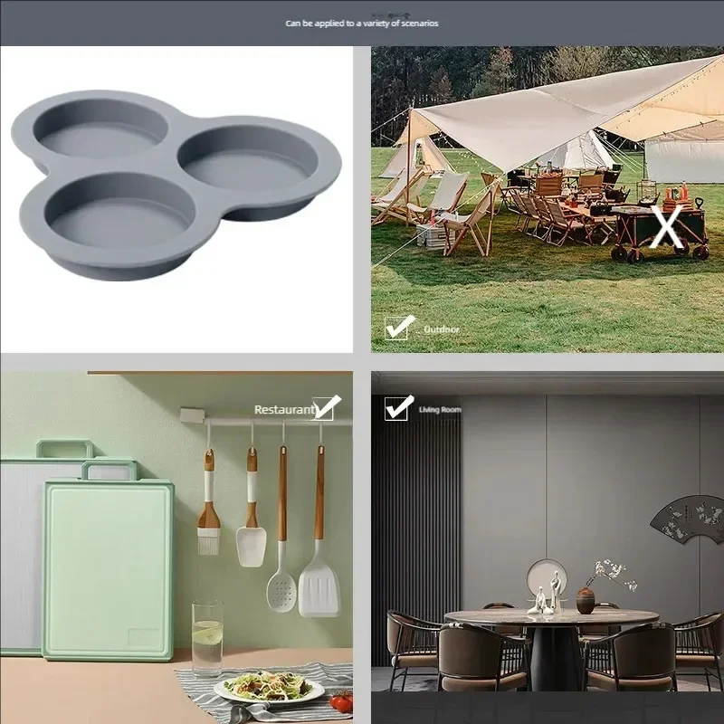 Форма для гамбургеров и булочек антипригарная из пищевого силикона сковорода