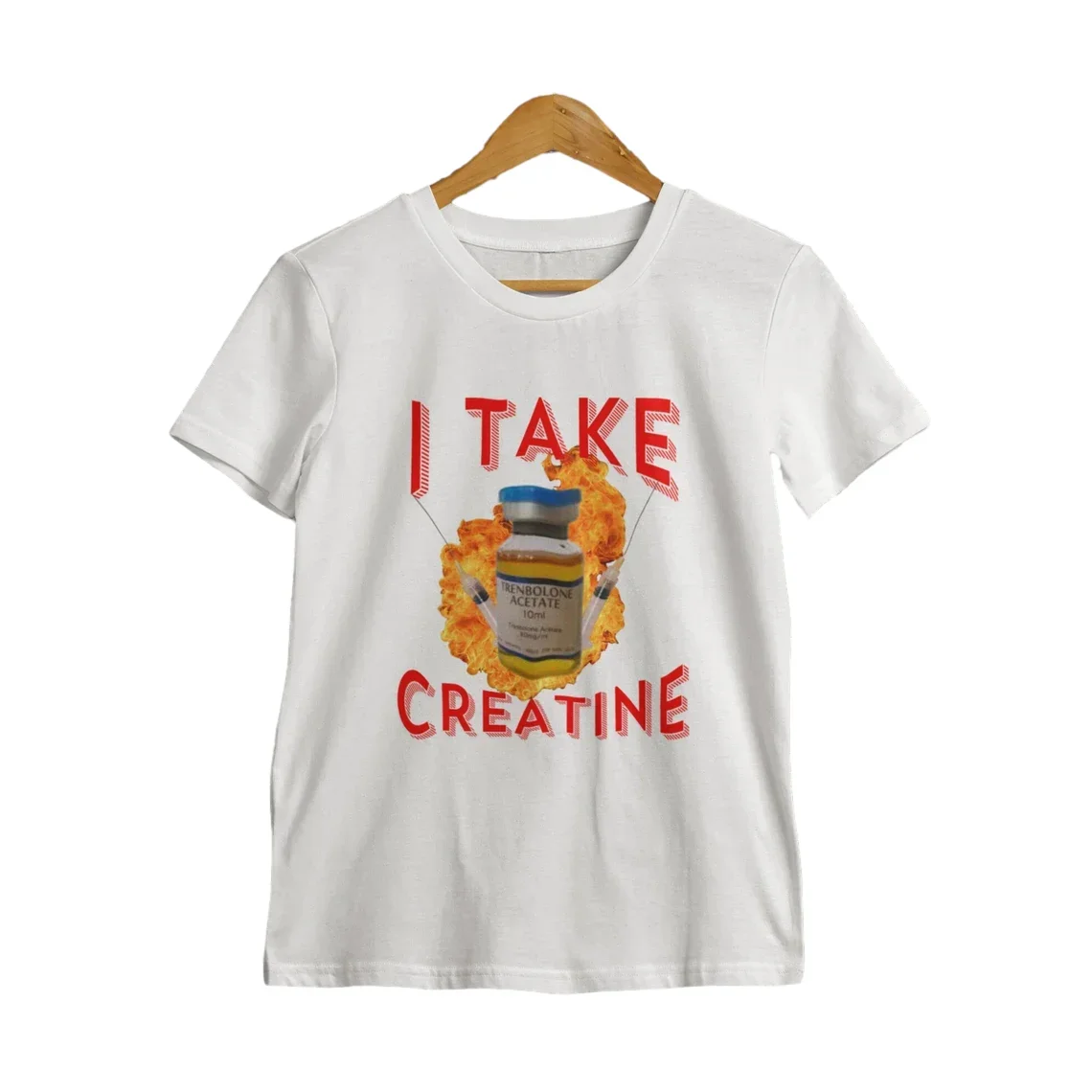 Забавная креатиновая рубашка футболка для тренажерного зала с юмором Подарочные