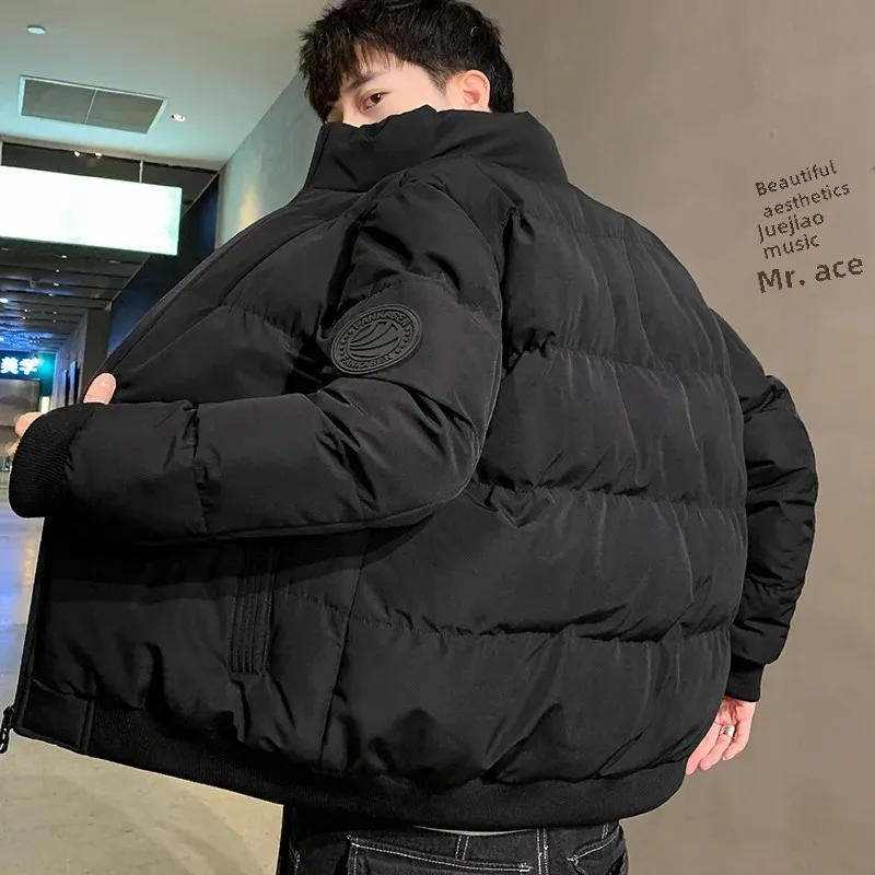 2024 зимнее классическое популярное хлопковое пальто с воротником-стойкой и