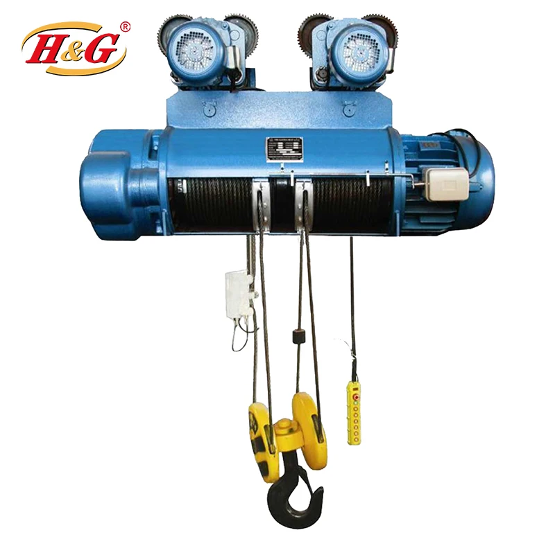 

MD1 double speed wire rope electric hoist 10 tons hanging crane 18m hoist for wire rope construction