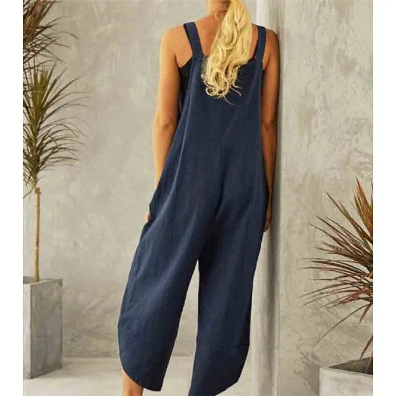 Женские брюки женские комбинезоны Комбинезоны на пуговицах топы Свободный