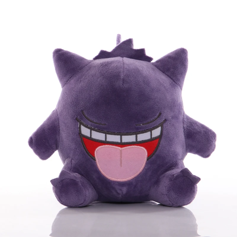 

18cm TAKARA TOMY Pokemon Gengar Anime Plush Toys Doll Gengar Pendant Soft Stuffed Peluches Cartoon Animals Toys Gifts for Kids