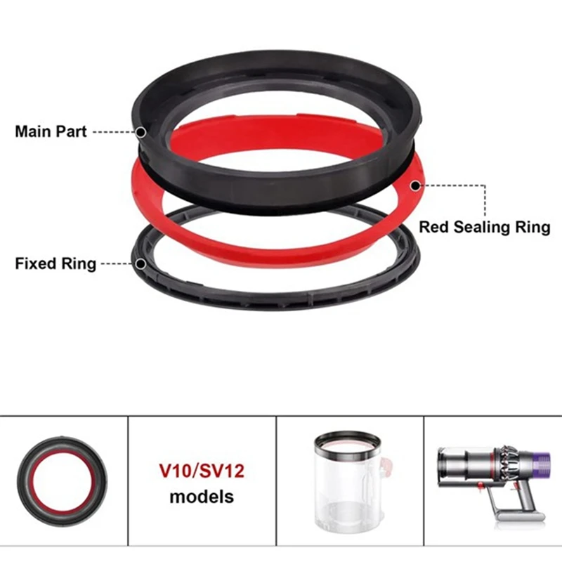 Фиксированное уплотнительное кольцо для пылесоса Dyson V10 SV12