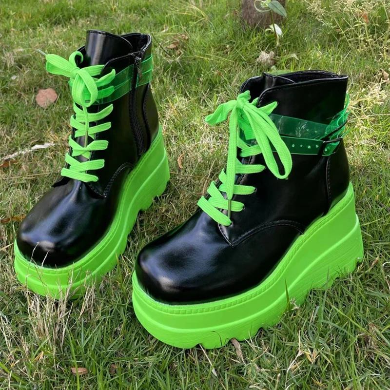 2022 Autumn Sport Women Punk Gothic Boots Platform Sneakers Woman Fashion Ladies Running Shoes Casual Vulcanize Shoes Zapatos