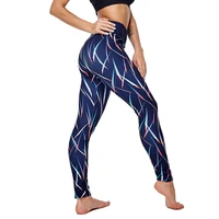 6622 double sided brushed polyester spandex pants are elastic not tight slim and slim womens high waist printed leggings