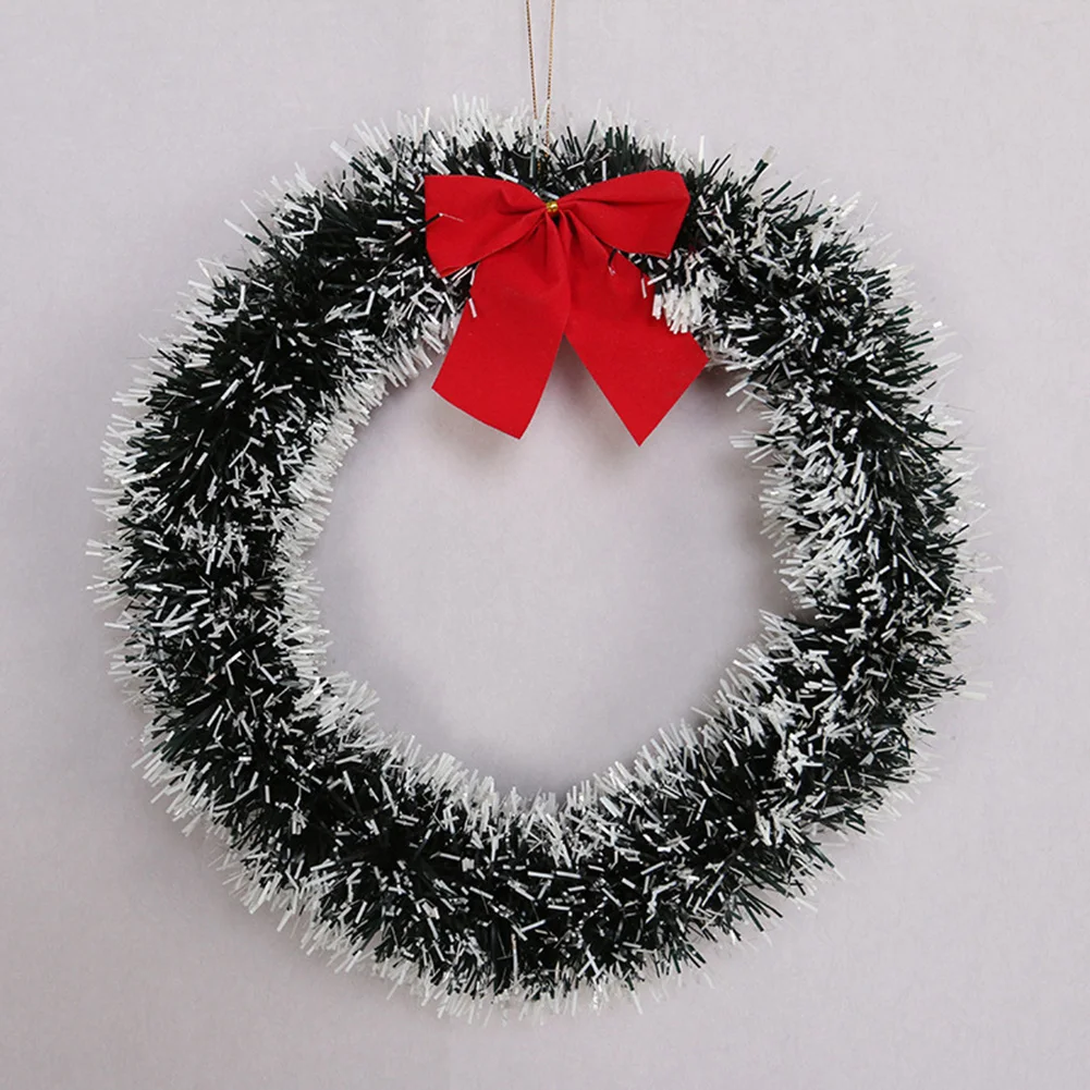 

35cm Christmas Wreath Decorations High quality Wreath Xmas Christmas Door Festival Garland Hanging Wall Window Kit